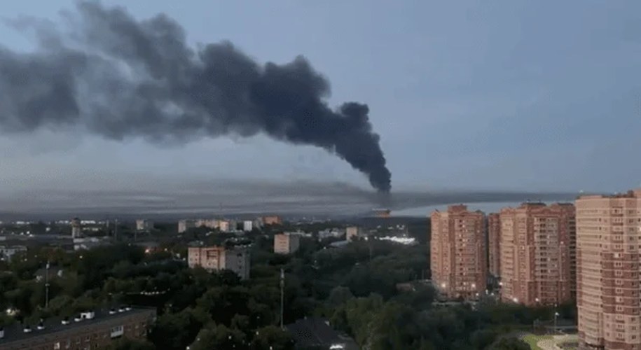Пожежа на промисловому об'єкті в Московській області вранці 20 липня