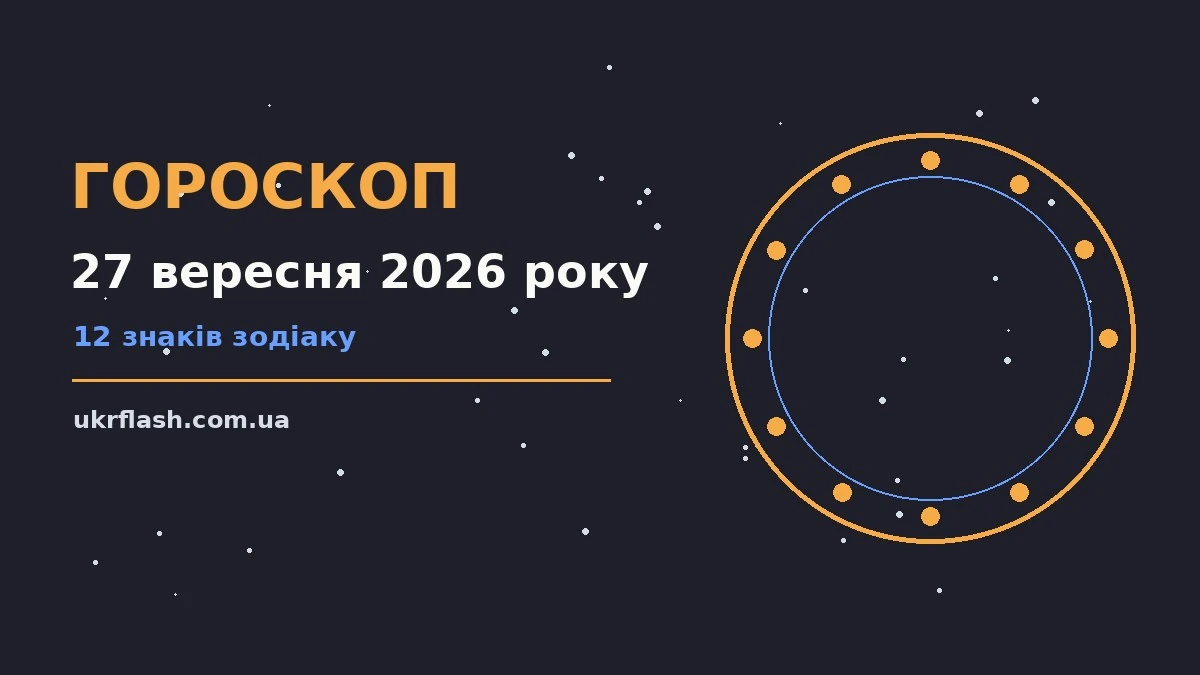 Гороскоп на 27 вересня 2026 року: настрій і шанси дня для роботи, дому й кохання