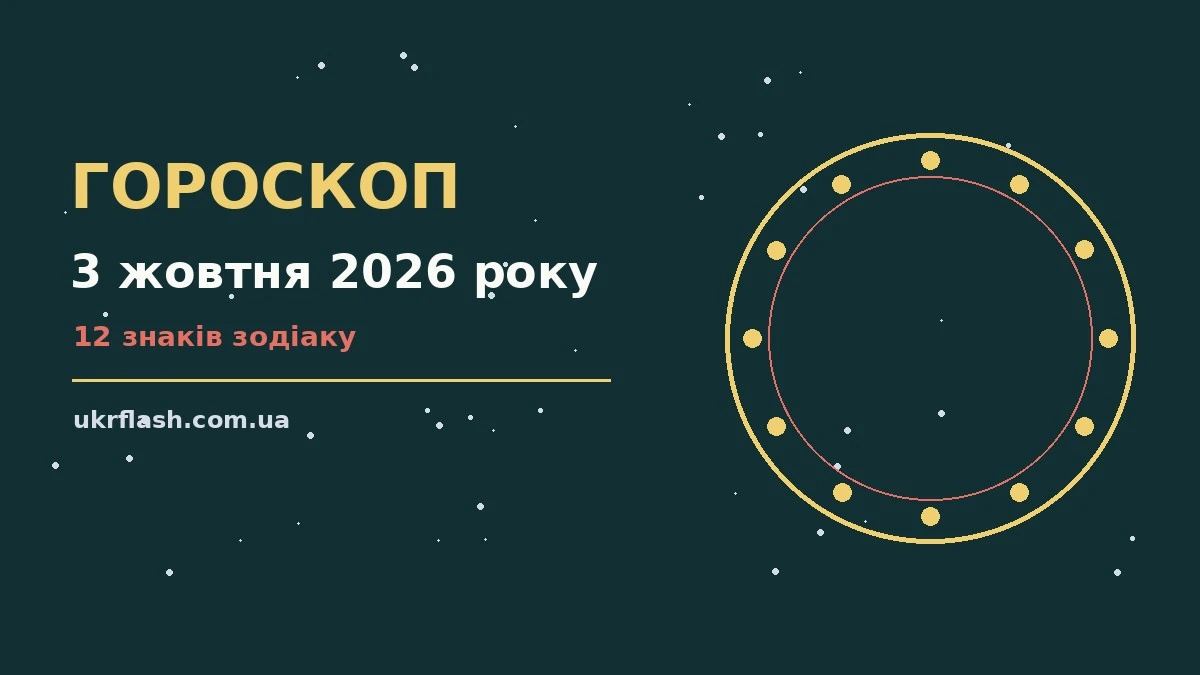 Гороскоп на 3 жовтня 2026 року: настрій і шанси дня для роботи, дому й кохання