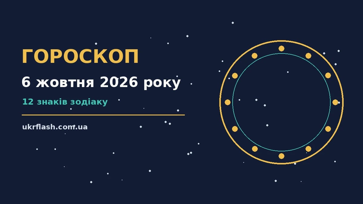 Гороскоп на 6 жовтня 2026 року: настрій і шанси дня для роботи, дому й кохання